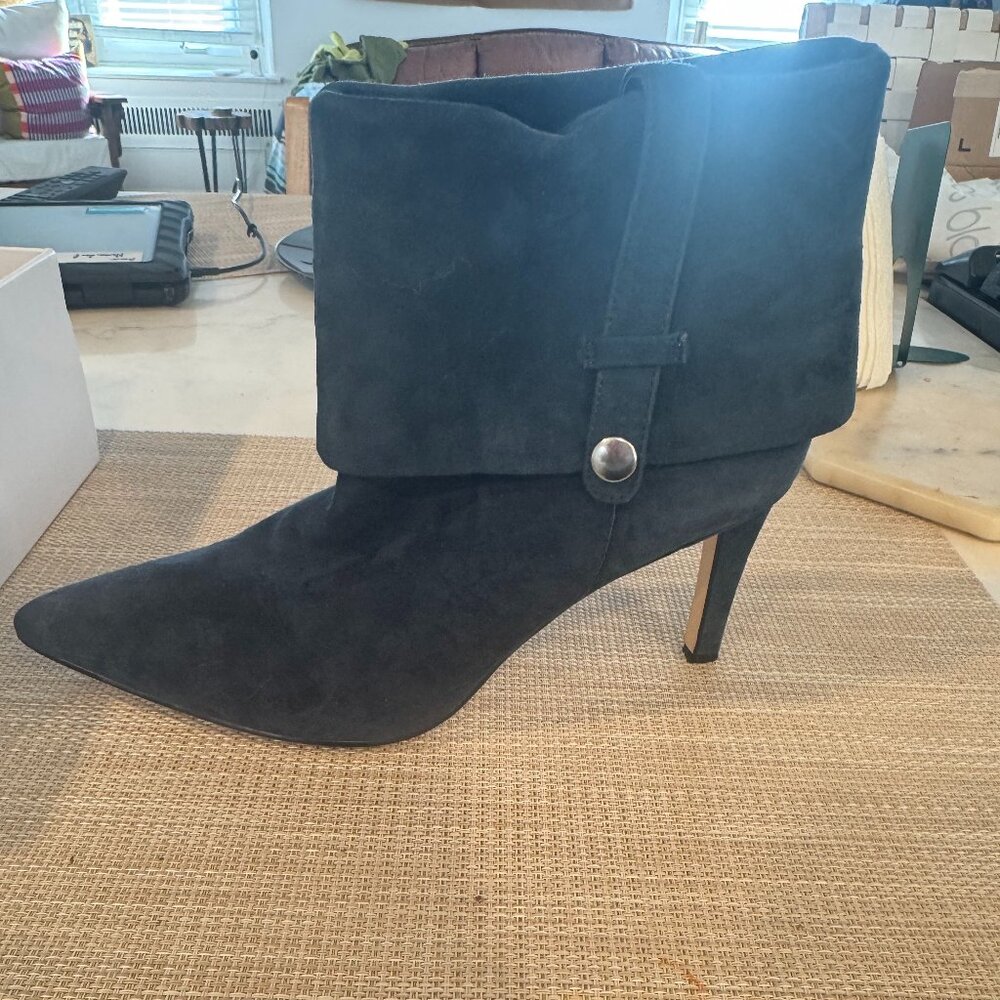 Brand New Calvin Klein Blue suede ankle boots